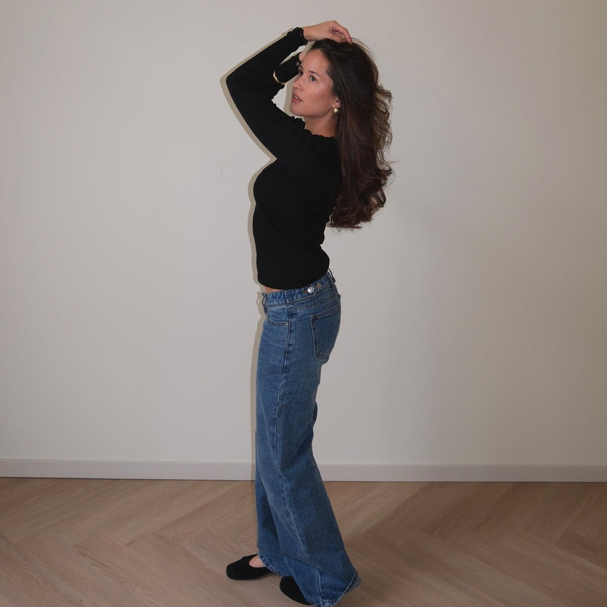 Loose staple jeans